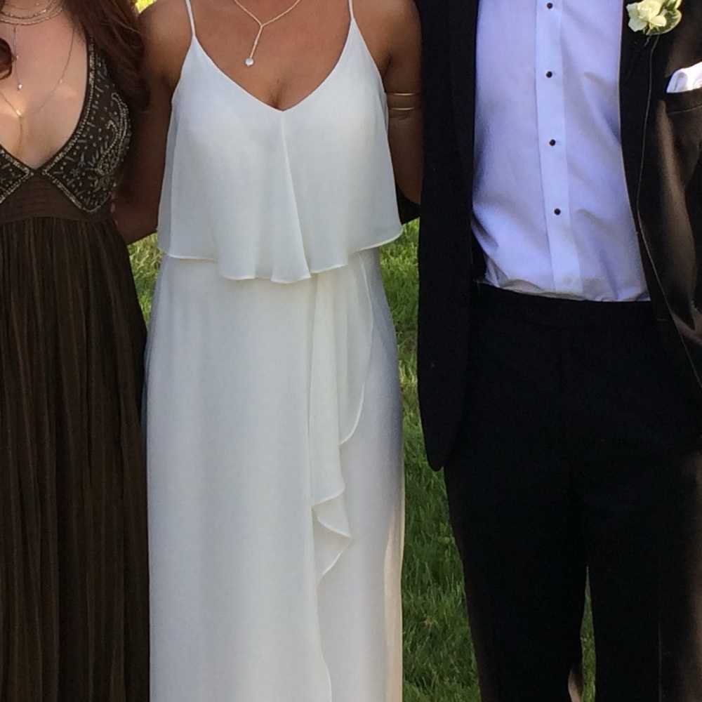 White prom dress